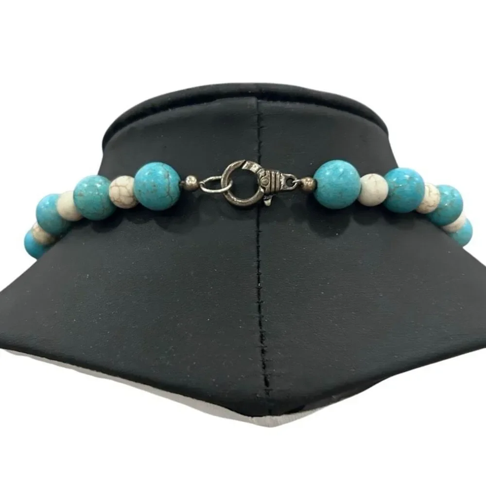 Vintage Beaded Statement Necklace Women's 22